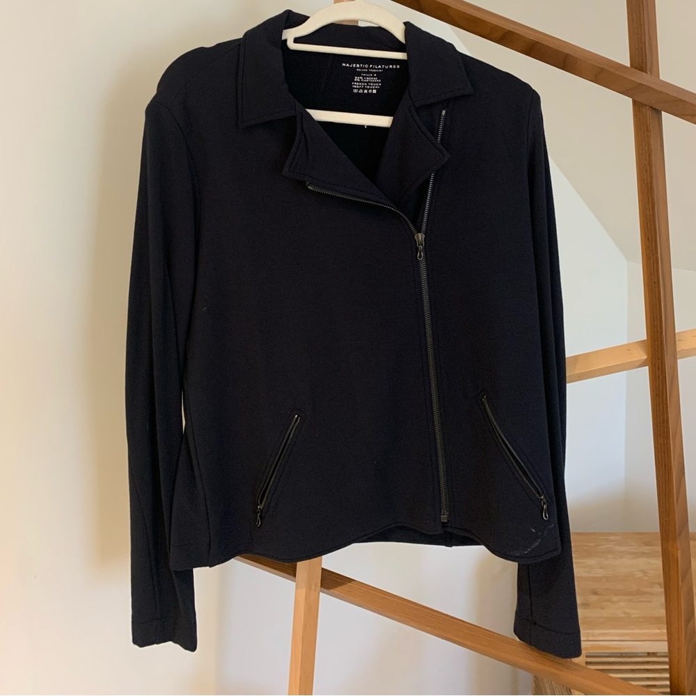 Majestic Filatures navy zip up